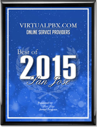 VirtualPBX Receives 2015 Best of San Jose Award