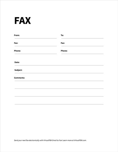 Free Fax Cover Sheet Templates for Your Business