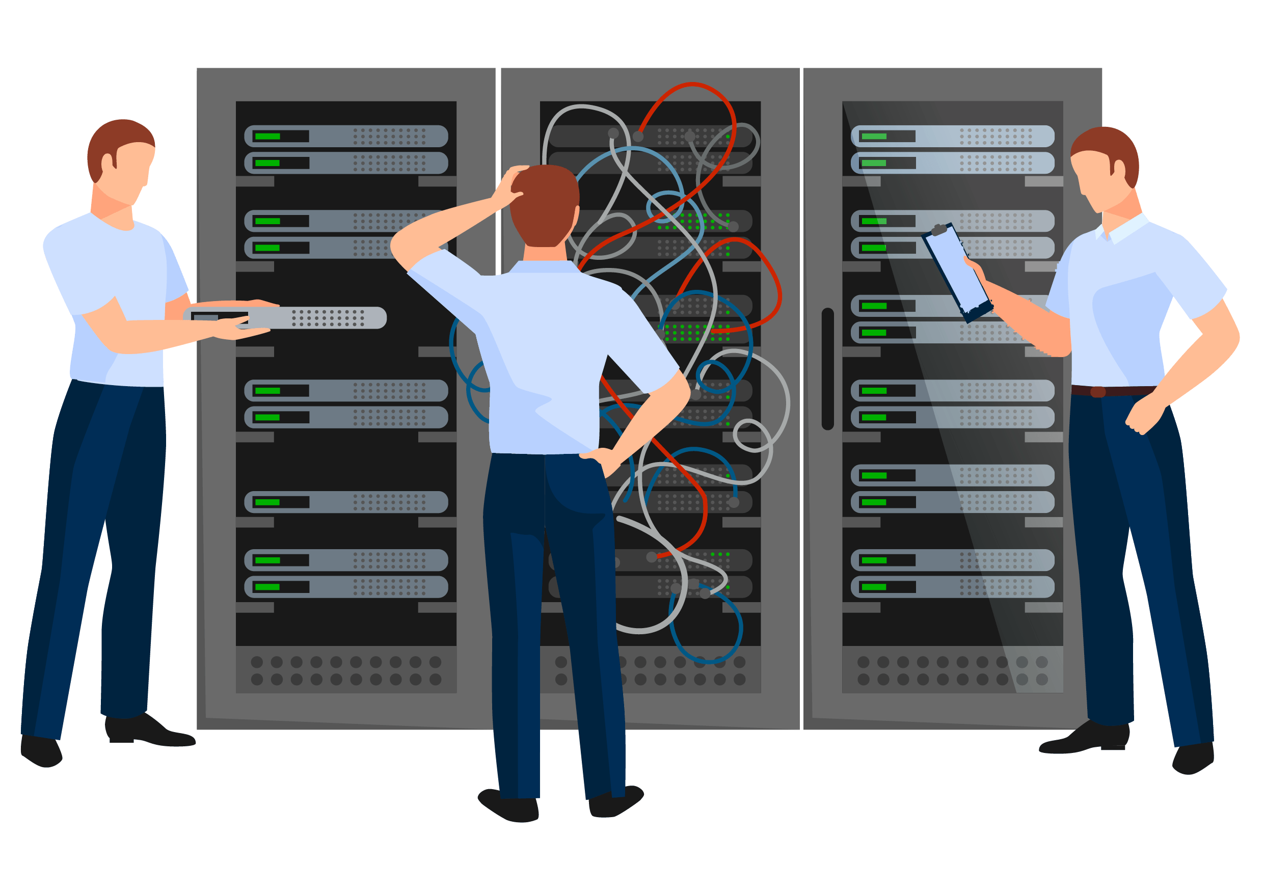 data center hosting checklist clipart
