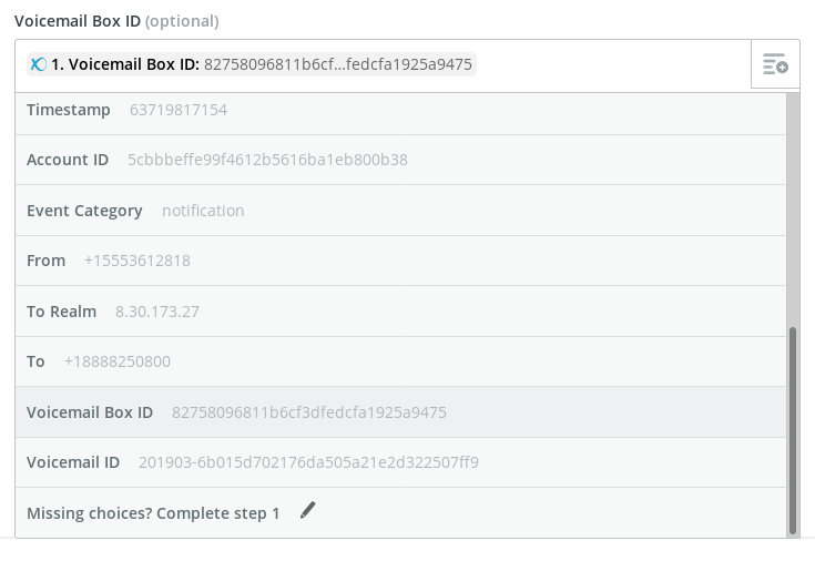 Zapier Tutorial - Voicemail Received to Google Sheets - Change Mapping of Variables Zapier Tutorial - Voicemail Received to Google Sheets - Change Mapping of Variables